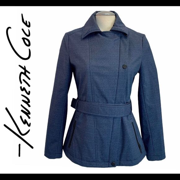KENNETH Cole blue jacket coat size small - Picture 1 of 10